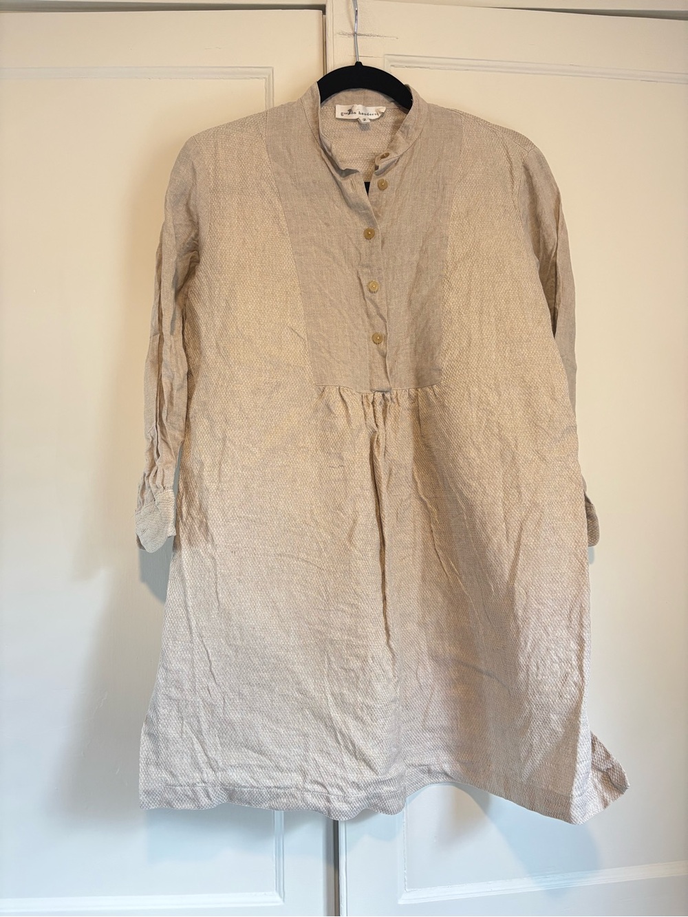 Vintage Gordon Henderson 100% Linen Dress/ Tunic Top